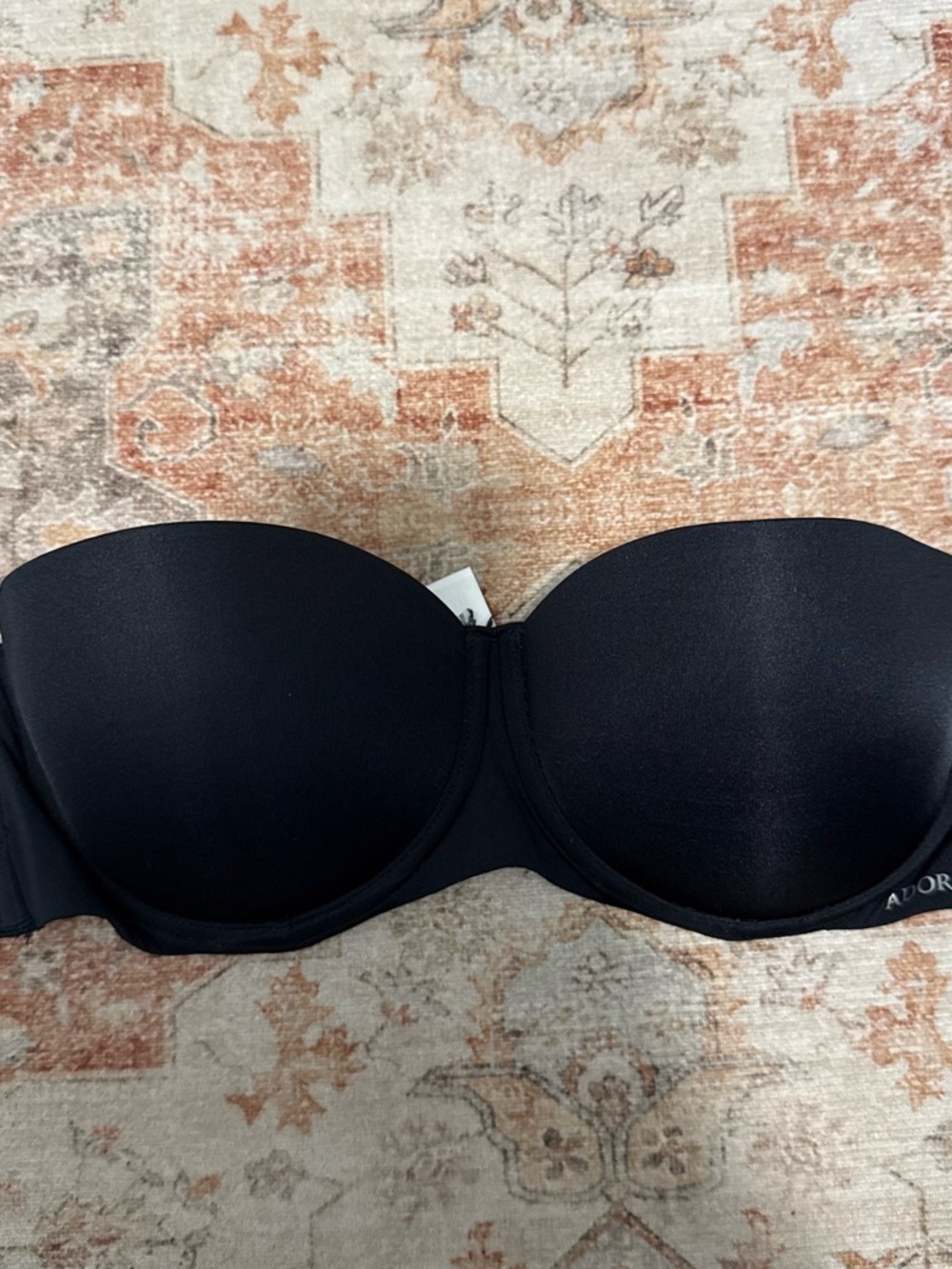 Adore Me Black Strapless Bandeau Bra